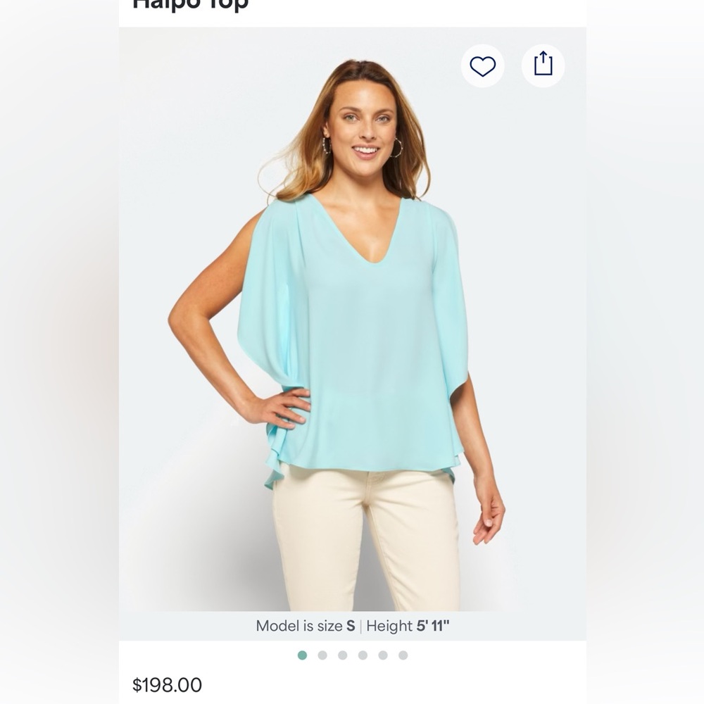 Trina Turk Sky Blue Women's Blouse